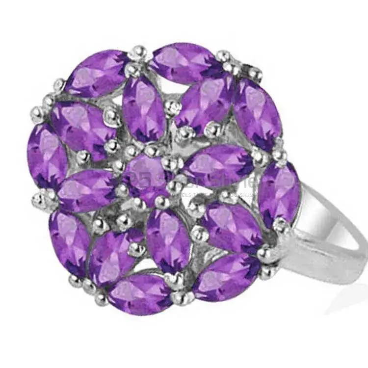 925 Sterling Silver Rings In Amethyst Gemstone Jewelry 925SR1812_1