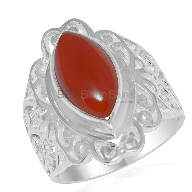925 Sterling Silver Rings In Carnelian Gemstone Jewelry 925SR1654_1