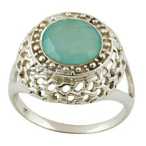 925 Sterling Silver Rings In Chalcedony Gemstone Jewelry 925SR3562_0