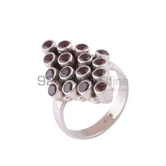 925 Sterling Silver Rings In Garnet Gemstone Jewelry 925SR3404_1
