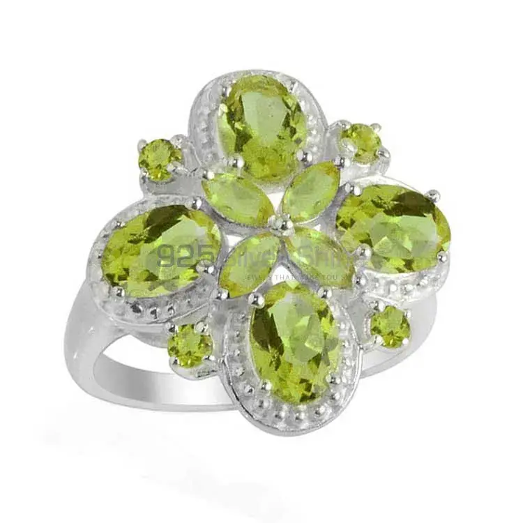 925 Sterling Silver Rings In Peridot Gemstone Jewelry 925SR2116_1