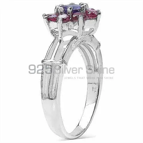 925 Sterling Silver Rings In Amethyst & Rhodonite Gemstone Jewelry 925SR3256_1