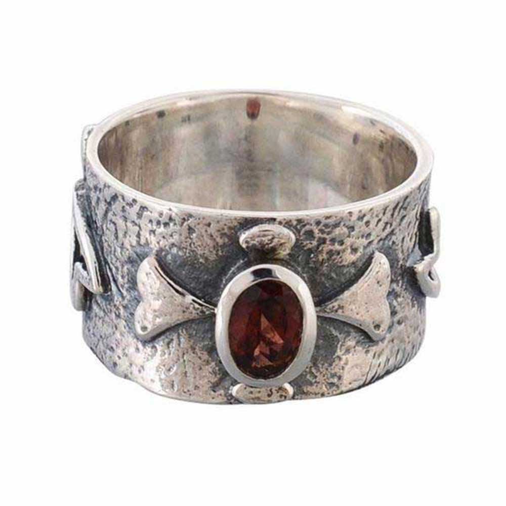 925 Sterling Silver Rings In Garnet Gemstone Jewelry 925SR981_1