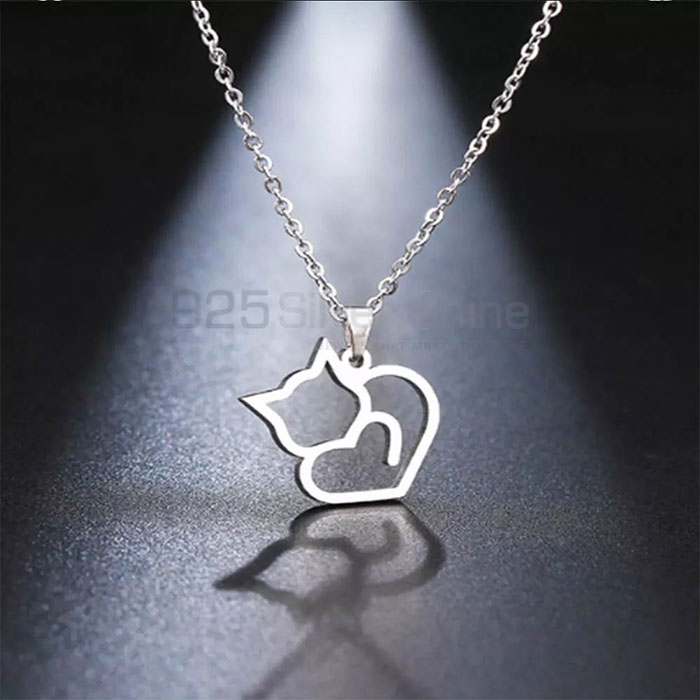 Alpaca Necklace, Animal Minimalist Necklace In 925 Sterling Silver AMN204_0