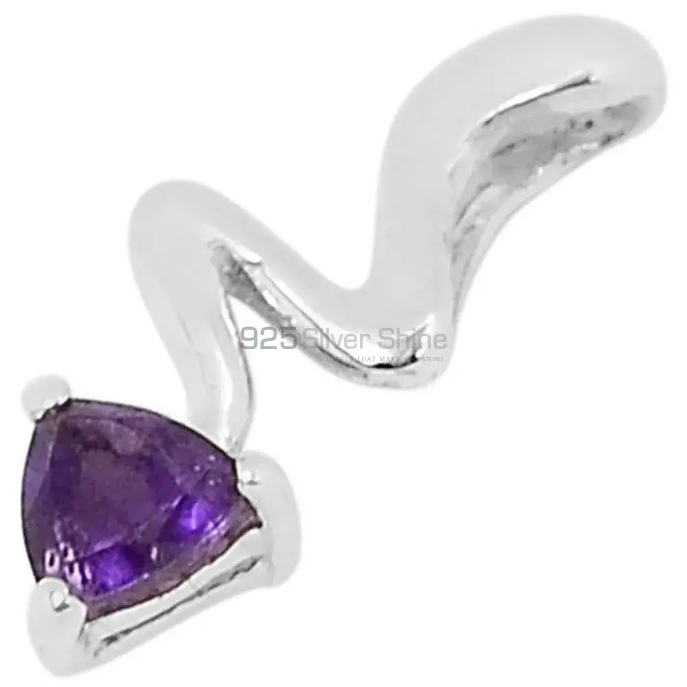 Amethyst Gemstone Handmade Pendants In 925 Sterling Silver Jewelry 925SSP318-1_0