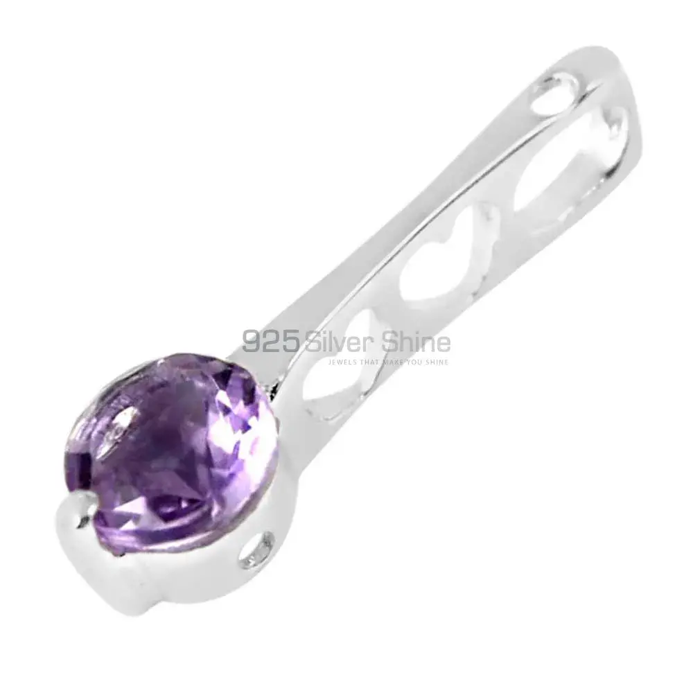 Amethyst Gemstone Pendants In 925 Fine Silver Jewelry 925SP233-3_1