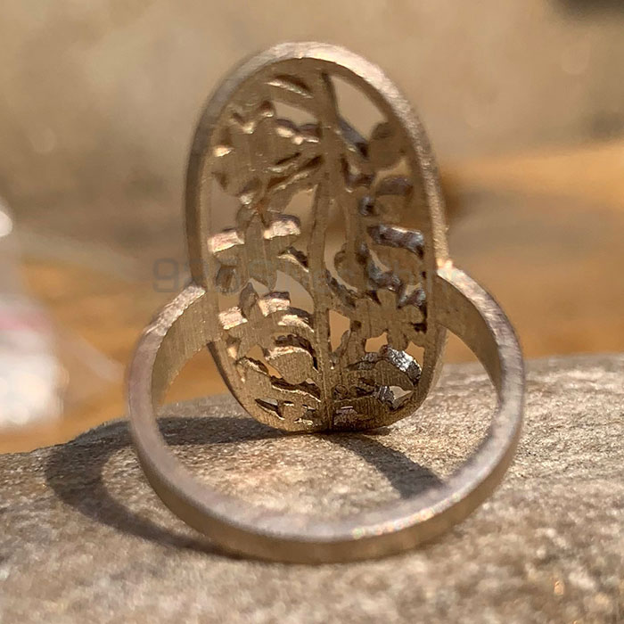 Antique Handmade Flower Ring In Sterling Silver SSR194_1