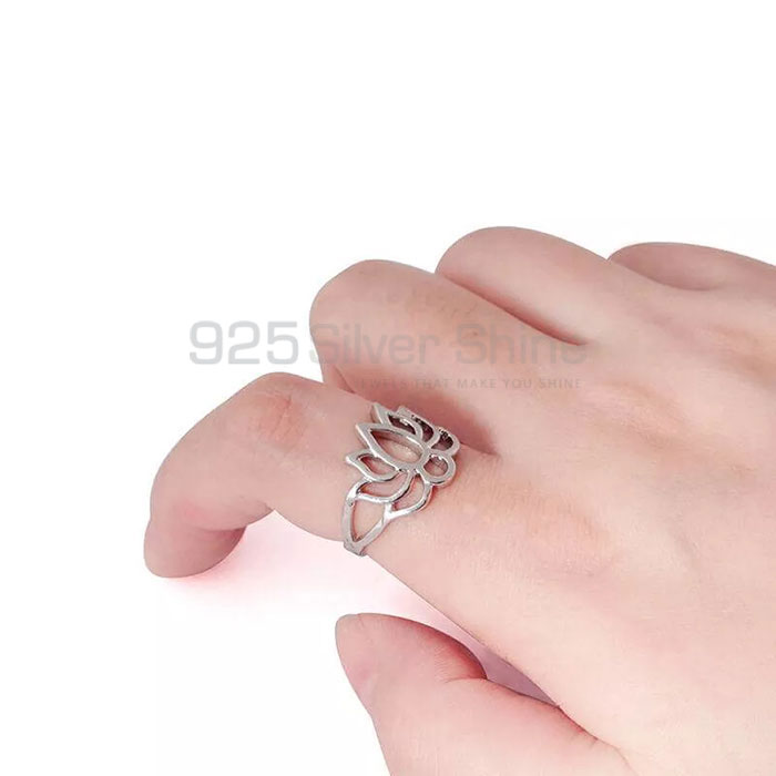 Lotus Minimalist Ring In Sterling Silver FWMR240_0