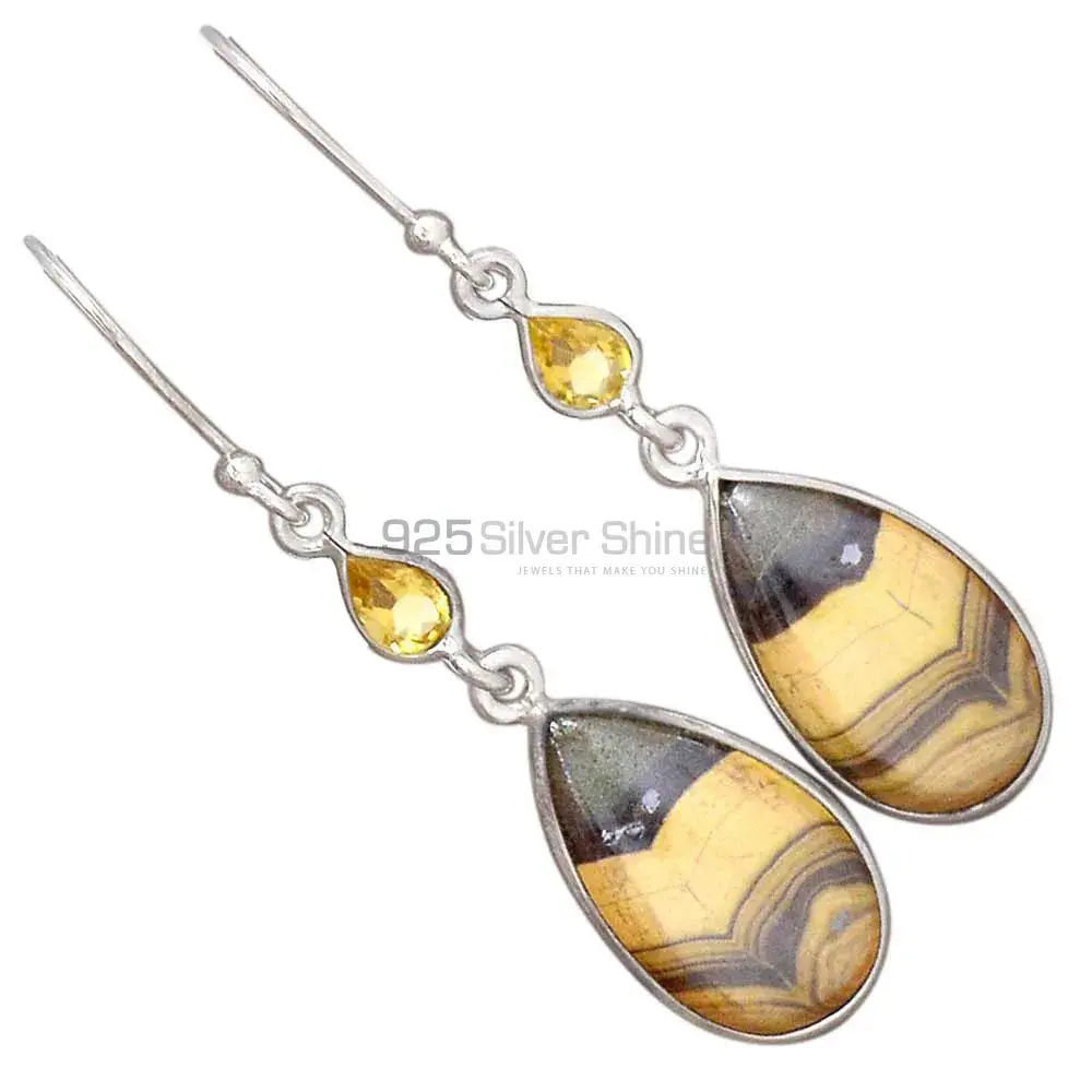 925 Sterling Silver Earrings In Multi Gemstone Jewelry 925SE2785_1
