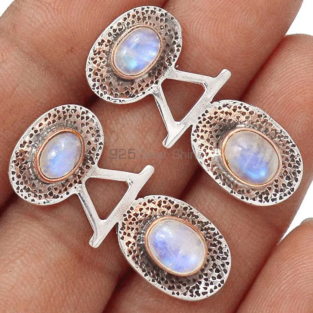 925 Sterling Silver Earrings In Rainbow Moonstone Jewelry 925SE2151_1