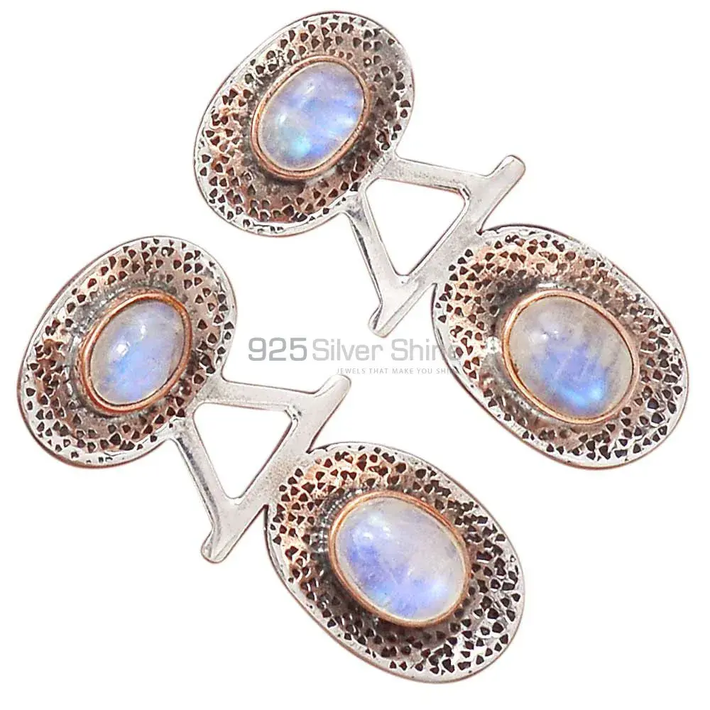 925 Sterling Silver Earrings In Rainbow Moonstone Jewelry 925SE2151_2