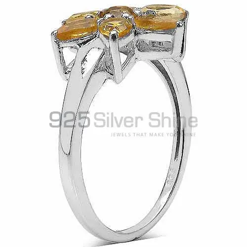 925 Sterling Silver Handmade Rings In Citrine Gemstone Jewelry 925SR3346_1