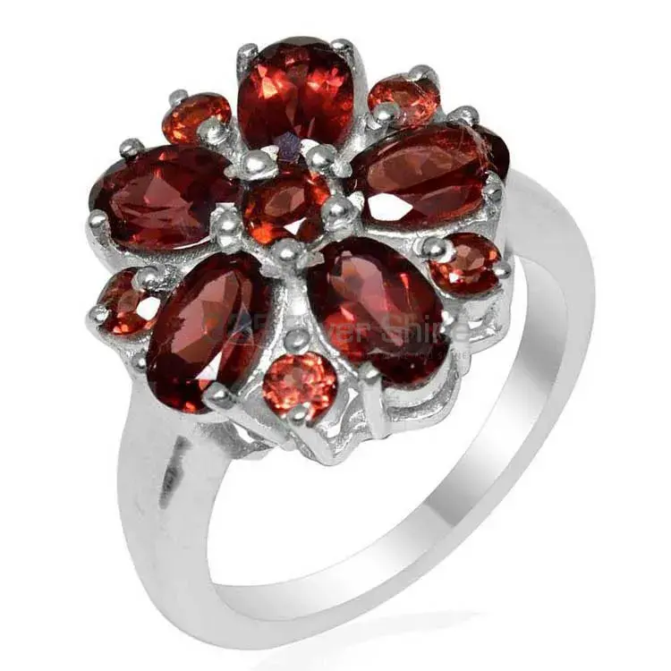 925 Sterling Silver Handmade Rings In Garnet Gemstone Jewelry 925SR1754_1
