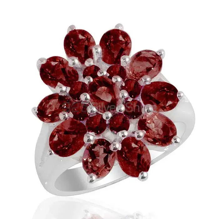 925 Sterling Silver Handmade Rings In Garnet Gemstone Jewelry 925SR2137_1