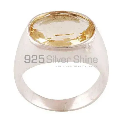 Citrine Gemstone Sterling Silver Rings 925SR3410_1