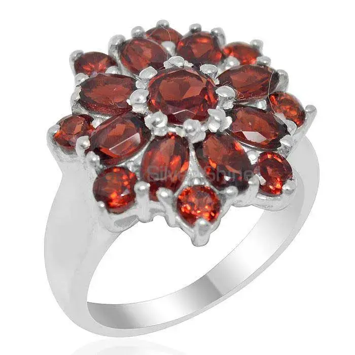 925 Sterling Silver Handmade Rings In Garnet Gemstone Jewelry 925SR2043_0