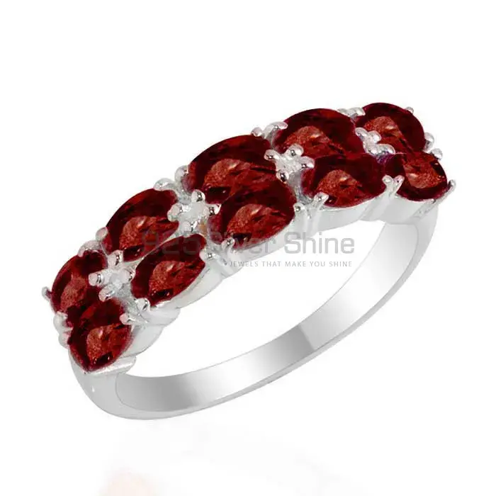 925 Sterling Silver Handmade Rings In Garnet Gemstone Jewelry 925SR2122_0