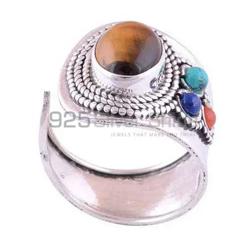 925 Sterling Silver Handmade Rings In Multi Gemstone Jewelry 925SR3000_0