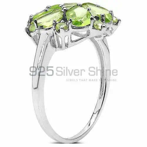 925 Sterling Silver Handmade Rings In Peridot Gemstone Jewelry 925SR3331_1