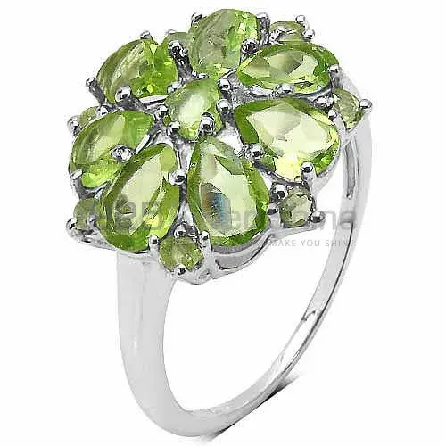 925 Sterling Silver Handmade Rings In Peridot Gemstone Jewelry 925SR3331_2