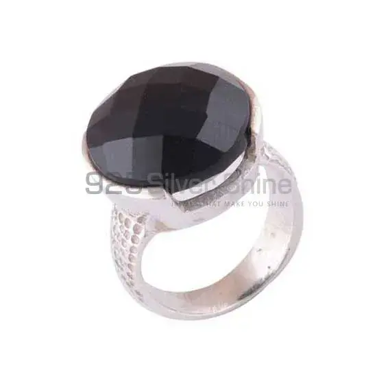 925 Sterling Silver Handmade Rings In Black Onyx Gemstone Jewelry 925SR3929_1