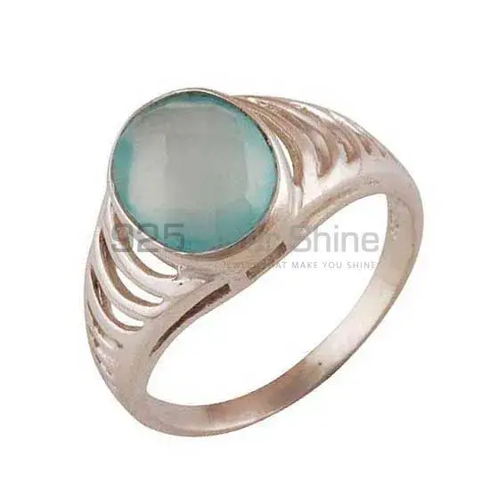 925 Sterling Silver Handmade Rings In Chalcedony Gemstone Jewelry 925SR3578_1