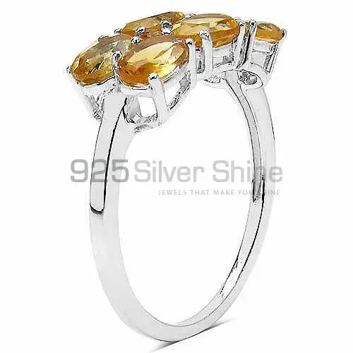 925 Sterling Silver Handmade Rings In Citrine Gemstone Jewelry 925SR3262_1