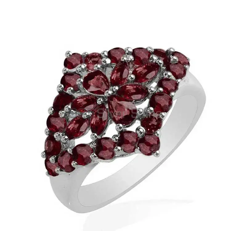 925 Sterling Silver Handmade Rings In Garnet Gemstone Jewelry 925SR1749_1