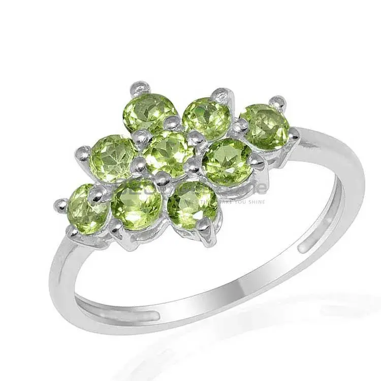 925 Sterling Silver Handmade Rings In Peridot Gemstone Jewelry 925SR1670_1