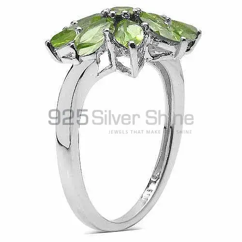 925 Sterling Silver Handmade Rings In Peridot Gemstone Jewelry 925SR3341_1