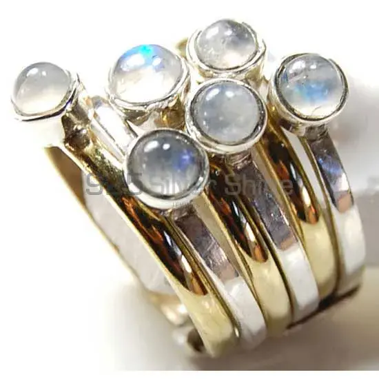 925 Sterling Silver Handmade Rings In Rainbow Moonstone Jewelry 925SR3735_0