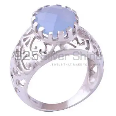 925 Sterling Silver Rings In Chalcedony Gemstone Jewelry 925SR3484_0