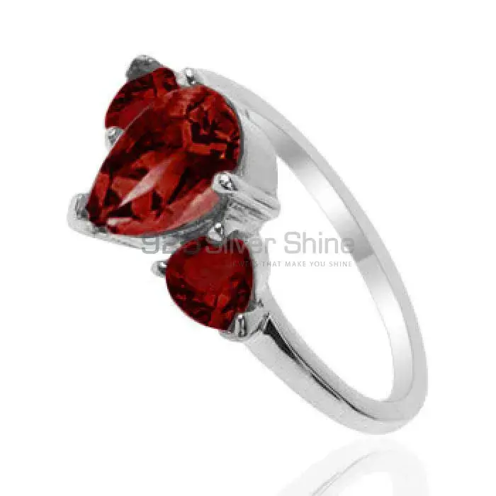925 Sterling Silver Rings In Garnet Gemstone Jewelry 925SR2038_1