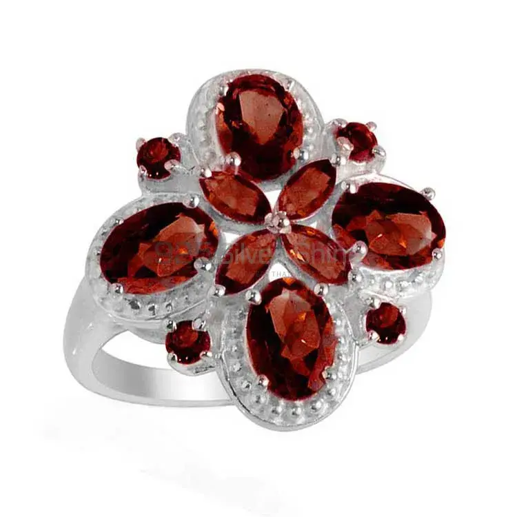 925 Sterling Silver Rings In Garnet Gemstone Jewelry 925SR2117_1