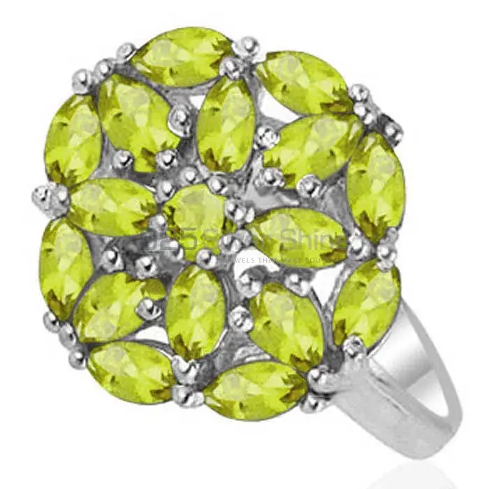 925 Sterling Silver Rings In Peridot Gemstone Jewelry 925SR1813_0