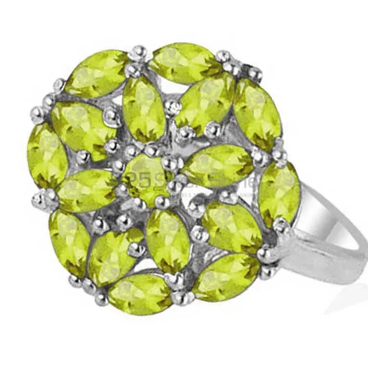 925 Sterling Silver Rings In Peridot Gemstone Jewelry 925SR1813_1