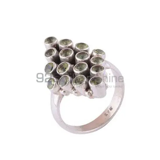 925 Sterling Silver Rings In Peridot Gemstone Jewelry 925SR3405_1