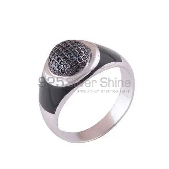 925 Sterling Silver Rings In Black Onyx Gemstone Jewelry 925SR4003_1