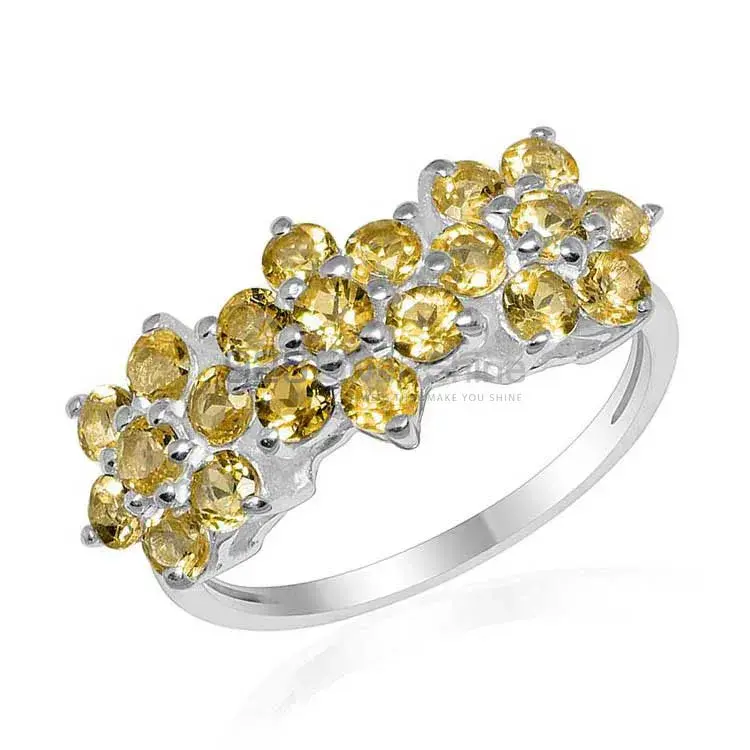 925 Sterling Silver Rings In Citrine Gemstone Jewelry 925SR1665_1