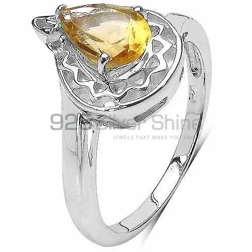 Citrine Gemstone Sterling Silver Rings 925SR3163_3