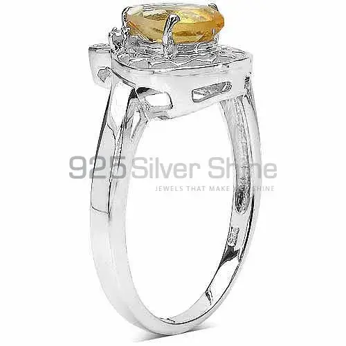Citrine Gemstone Sterling Silver Rings 925SR3163_4