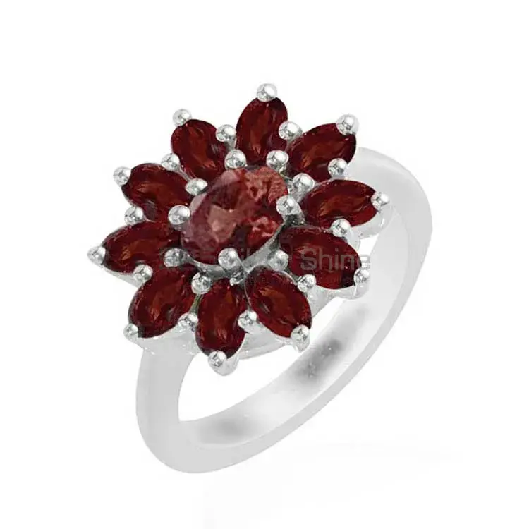 925 Sterling Silver Rings In Garnet Gemstone Jewelry 925SR1744_1