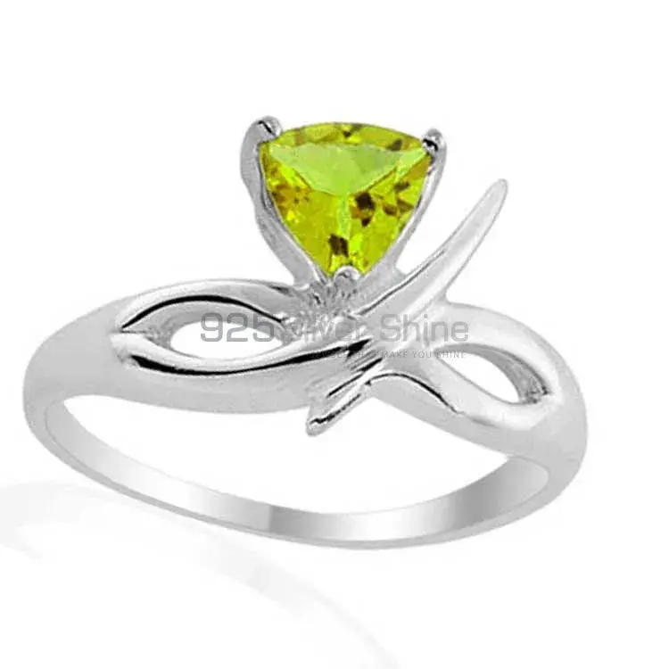 Infinite Design Sterling Silver Peridot Rings 925SR1969_1