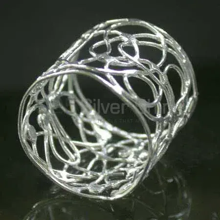 Plain Solid Sterling Silver Rings Jewelry 925SR2504_1