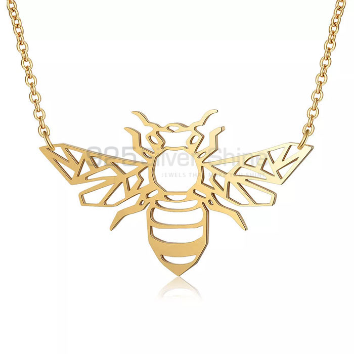 Bee Necklace, Animal Minimalist Necklace In 925 Sterling Silver AMN239_0