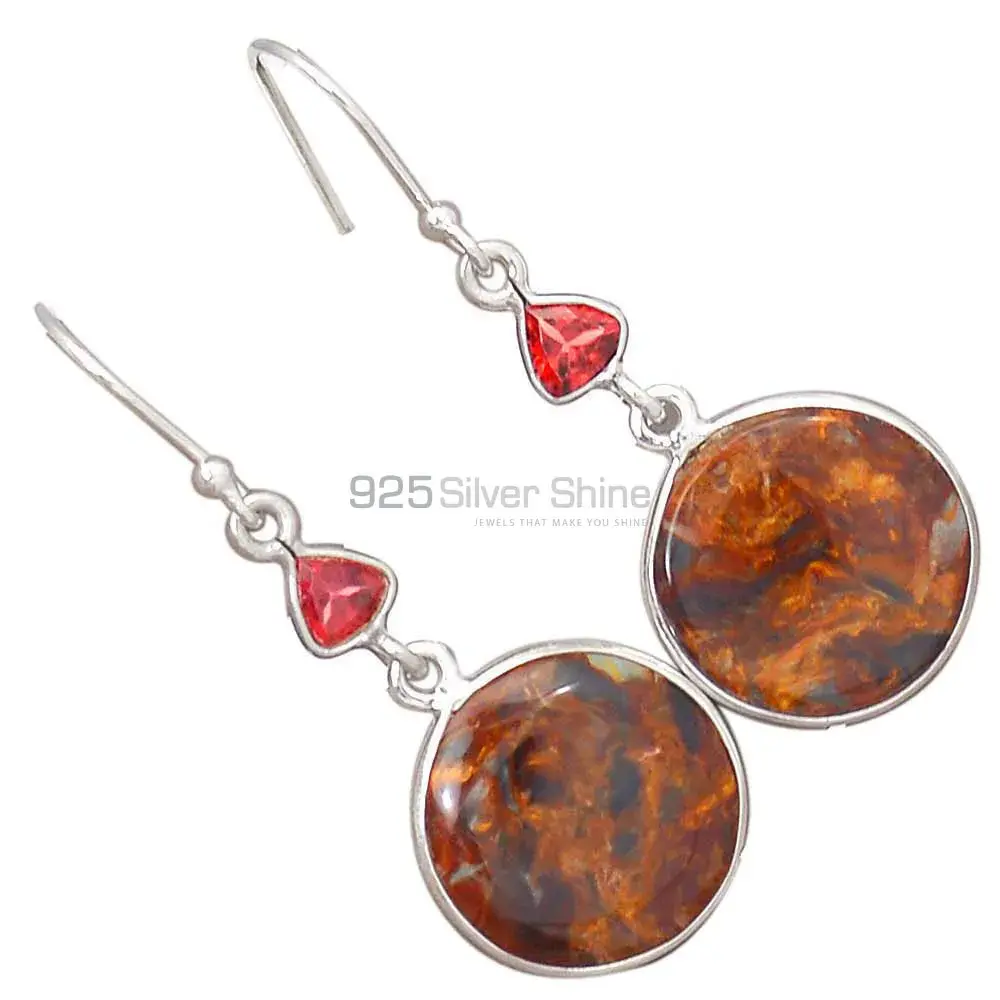 925 Sterling Silver Earrings In Multi Gemstone Jewelry 925SE2781_2