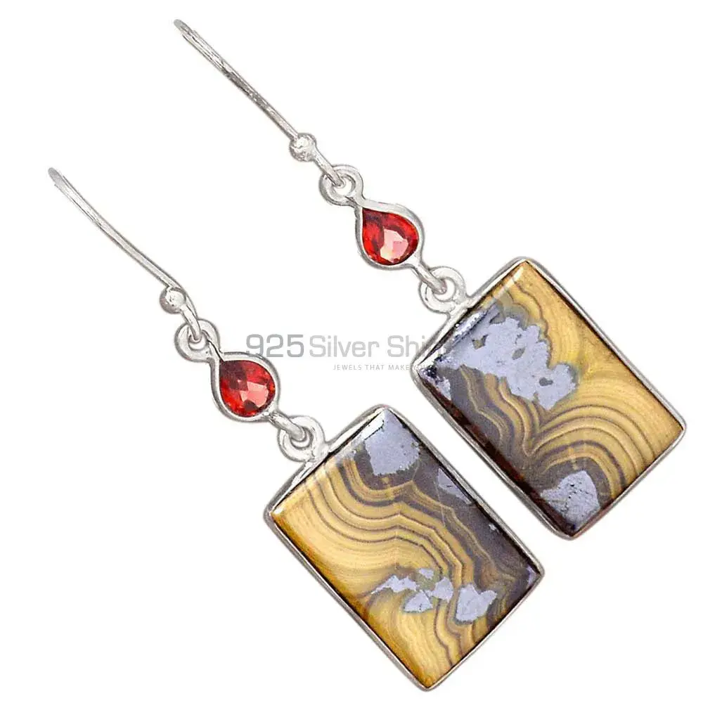 925 Sterling Silver Earrings In Multi Gemstone Jewelry 925SE2791_1