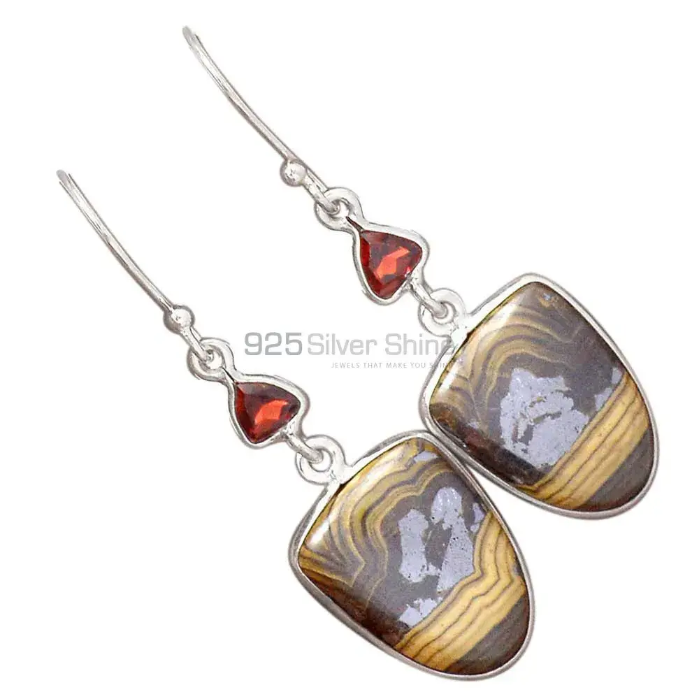 925 Sterling Silver Handmade Earrings In Multi Gemstone Jewelry 925SE2786_1