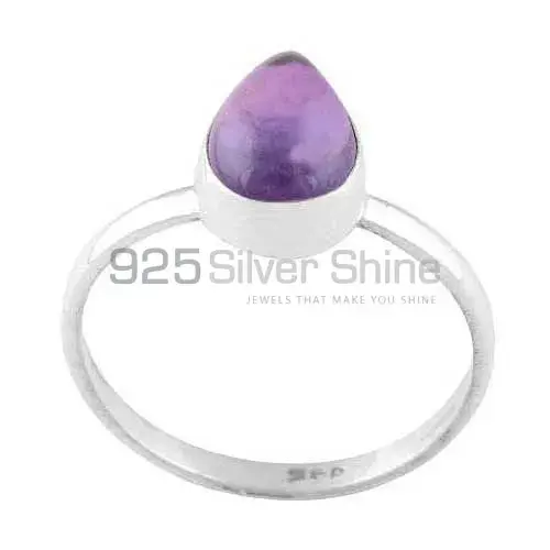 Sterling Silver Amethyst February Birthstone rings 925SR3011_1