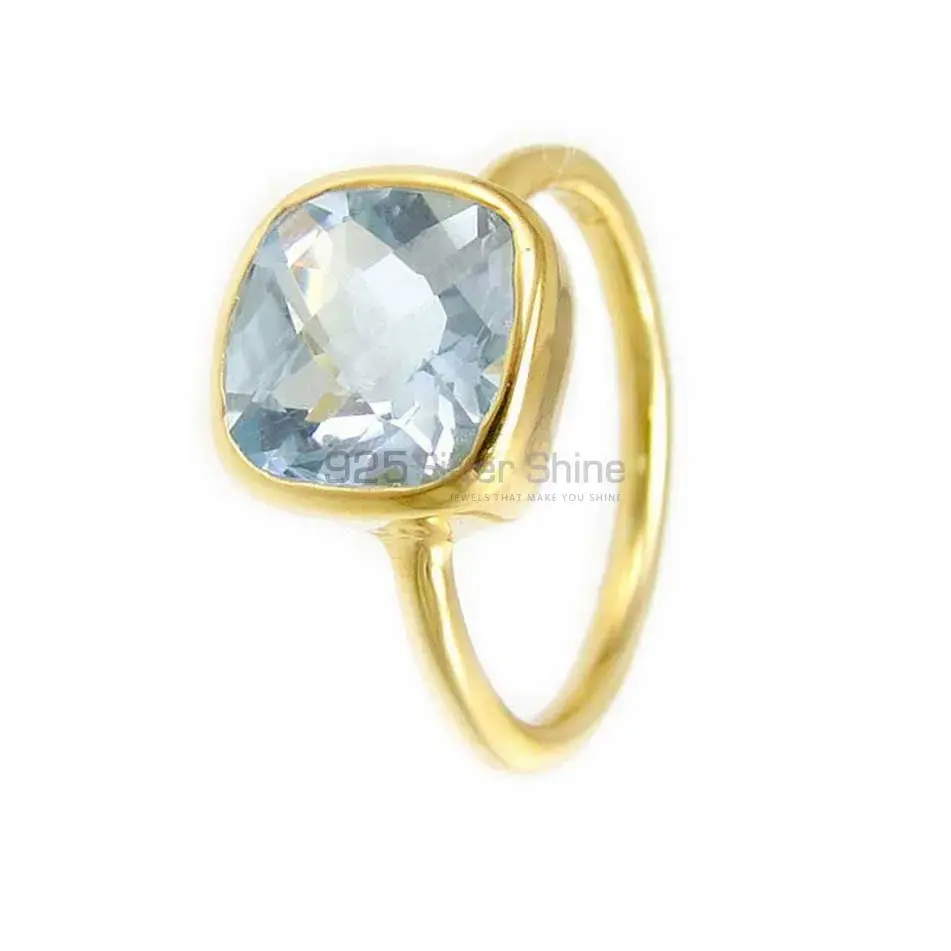 925 Sterling Silver Handmade Rings In Blue Topaz Gemstone Jewelry 925SR3815_4